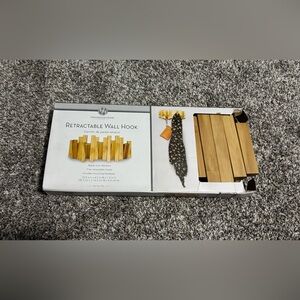 {Huntington Home} Retractable Bamboo Wall Hook - Golden Brown